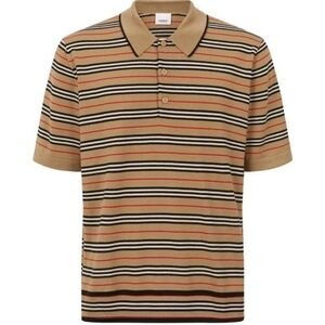 Burberry Merino Wool Stripe Polo Shirt